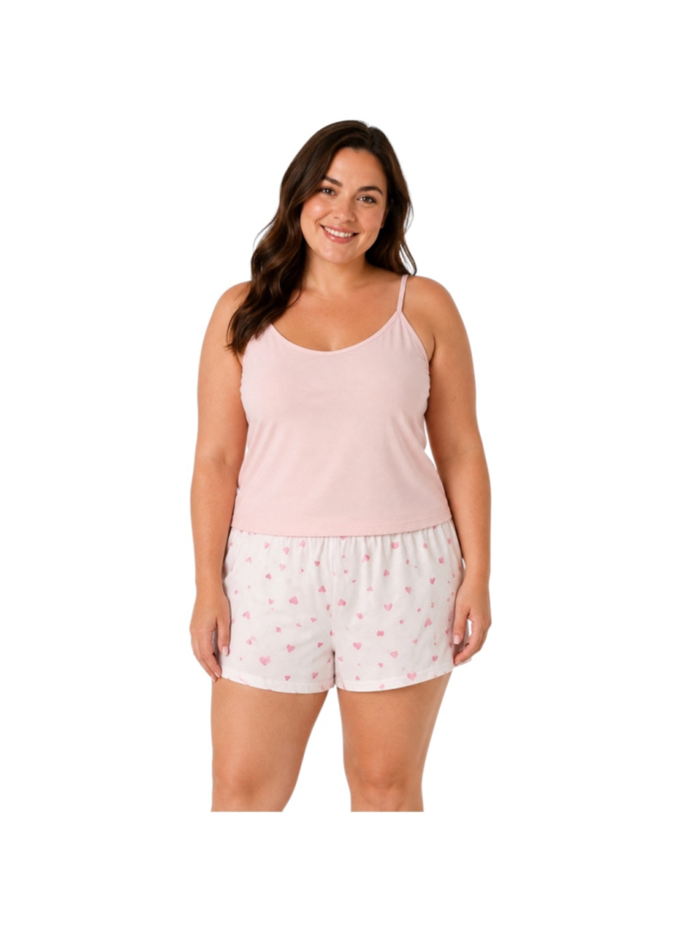 Laura Ashley Women’s Large Pink Heart Pajama Sleep Shorts